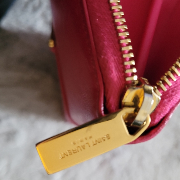 YSL Zippy long wallet ,pink - Picture 8 of 9